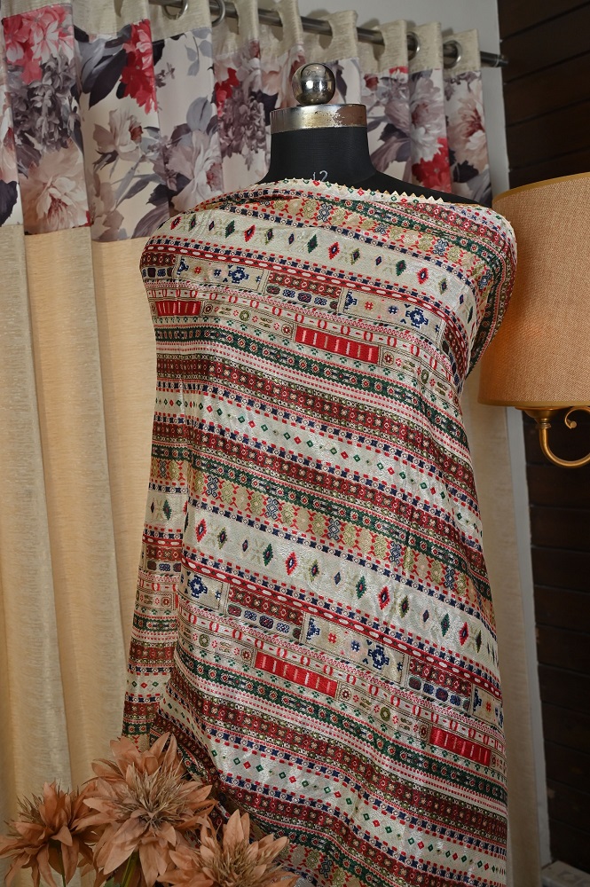 Synthetic dupatta multi colored