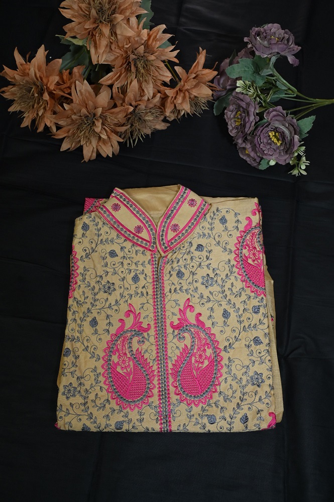 Beige and pink kurti